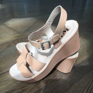 Kork ease Ava tan leather sandal
